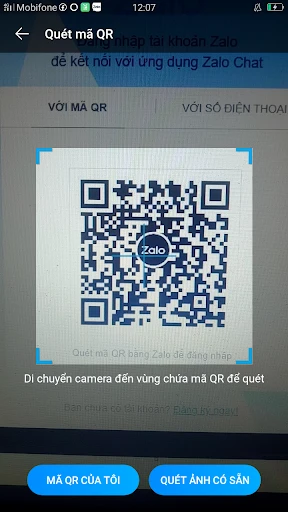 Chia sẻ mã QR kết bạn trên Zalo