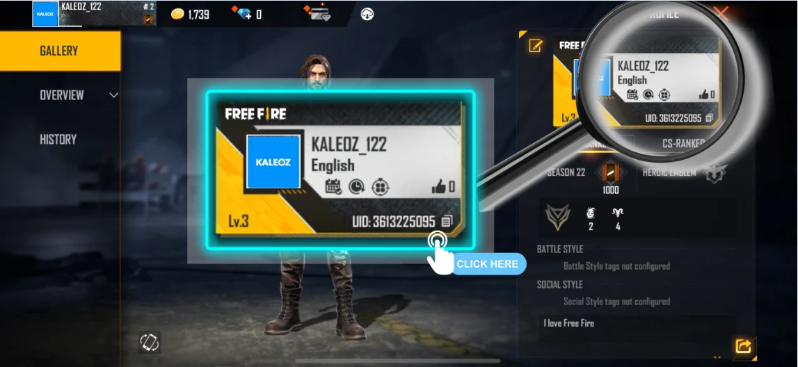 ID Người Chơi Free Fire