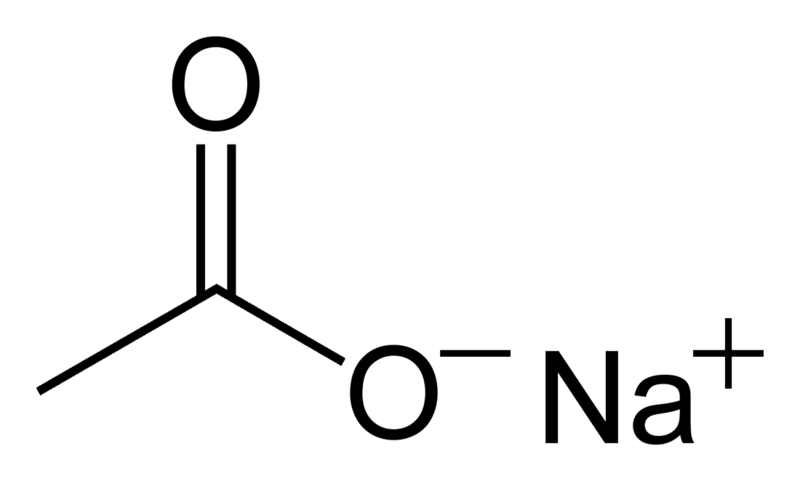 Cấu trúc Sodium Acetate