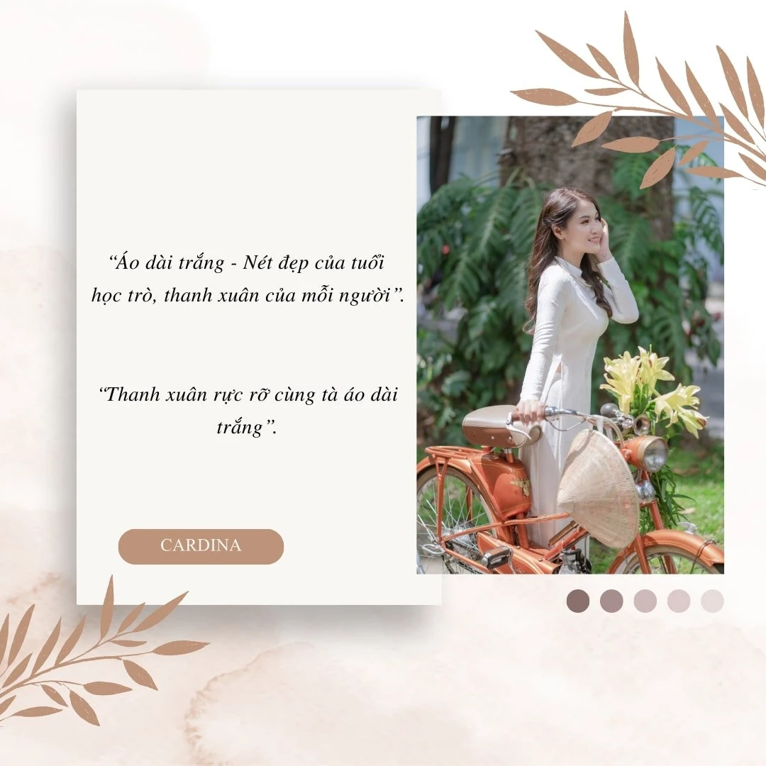 Một hình ảnh đẹp về áo dài