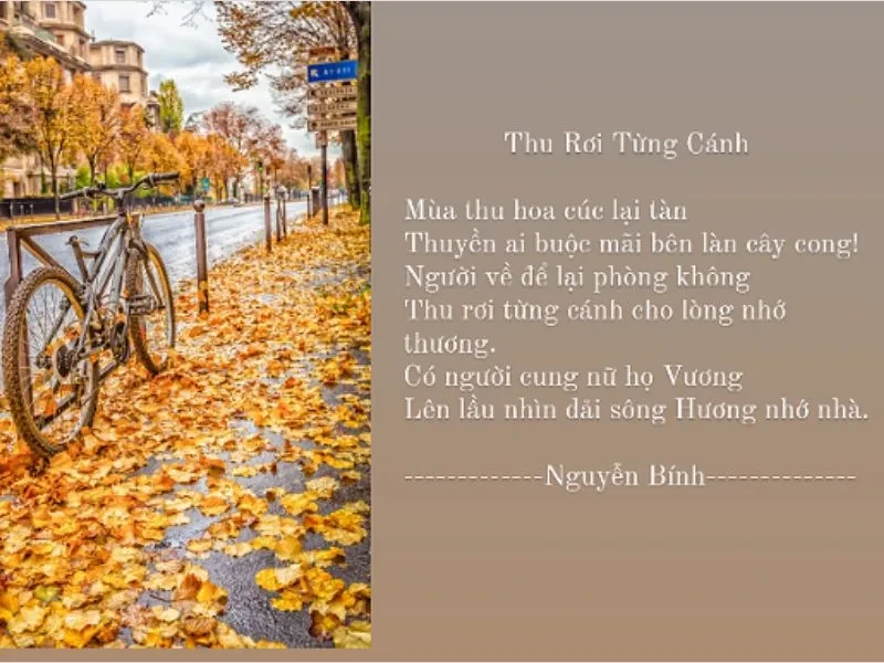 Mùa Thu Qua Những Bài Thơ