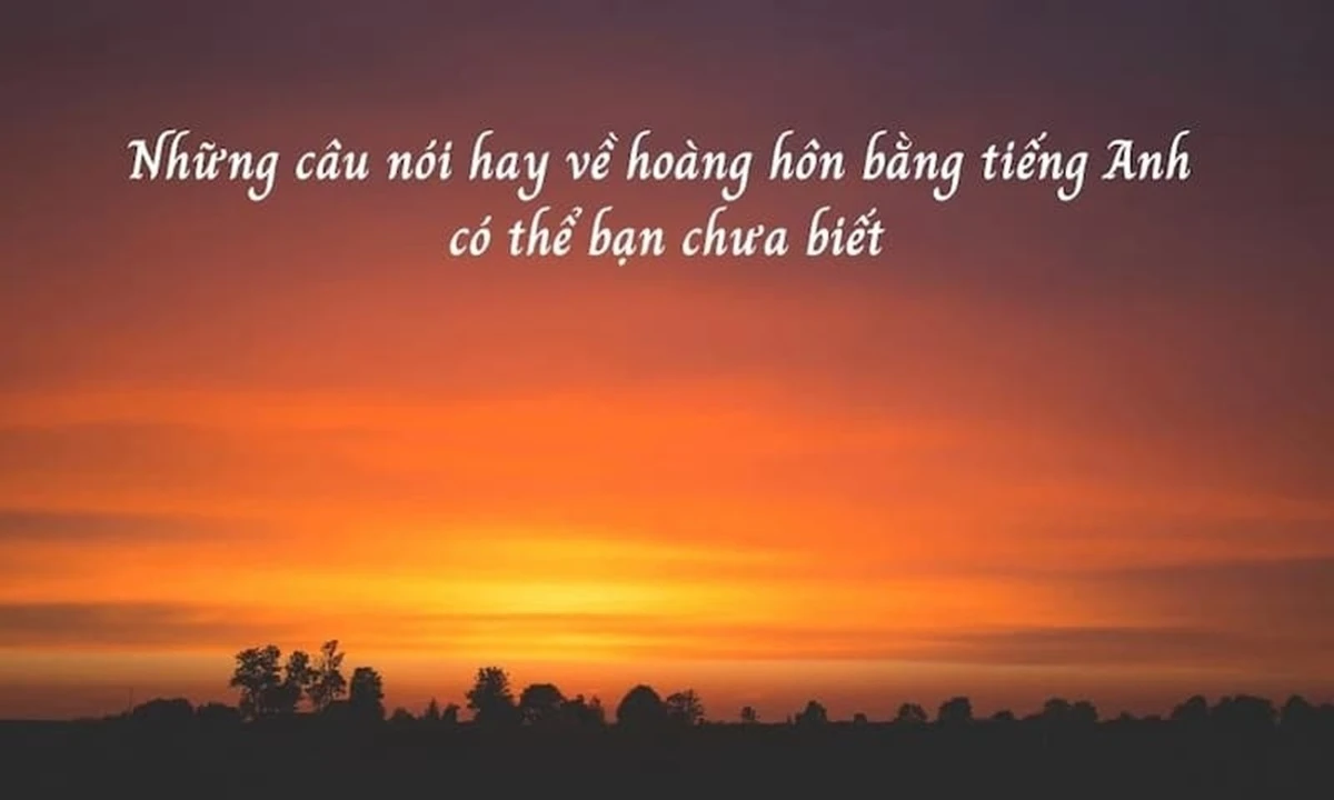 Hoàng hôn tuyệt đẹp