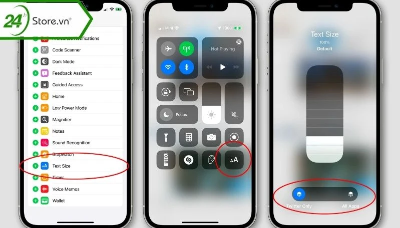 Kích hoạt chữ lớn hơn trên iPhone