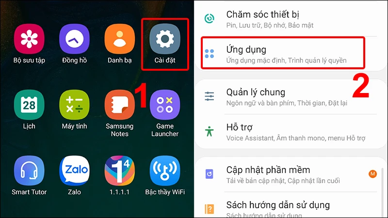 Cài đặt ứng dụng nhắn tin trên Android