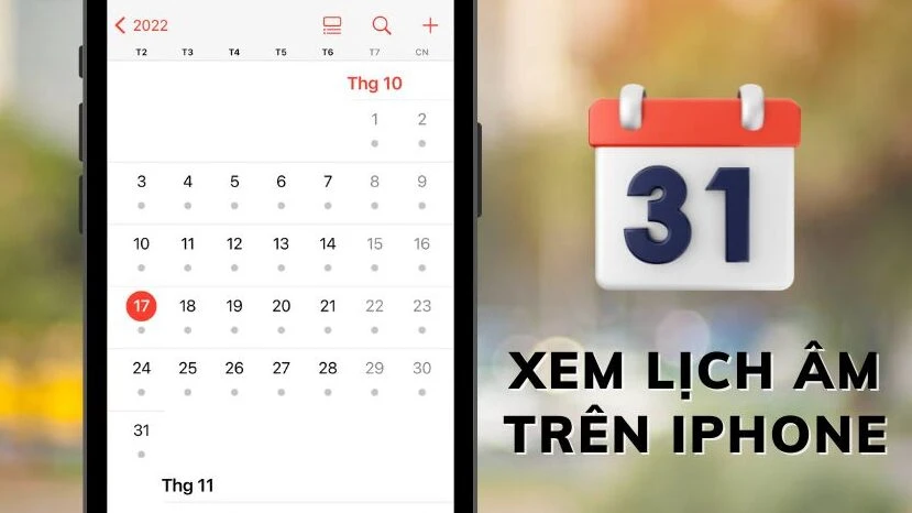 Lịch âm trên iPhone