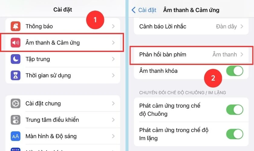 Cách bật chế độ rung trên điện thoại