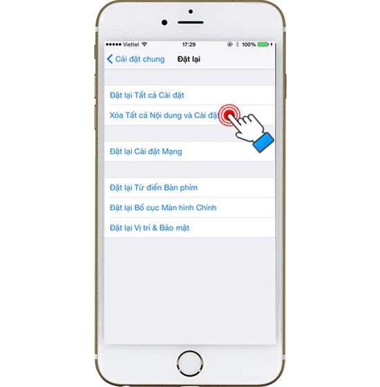 Khôi phục cài đặt gốc iPhone 6