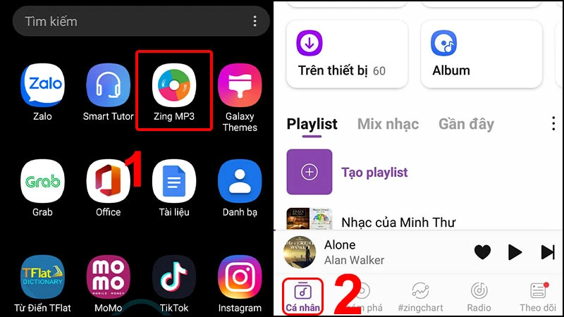 Tải nhạc chuông từ Zing MP3