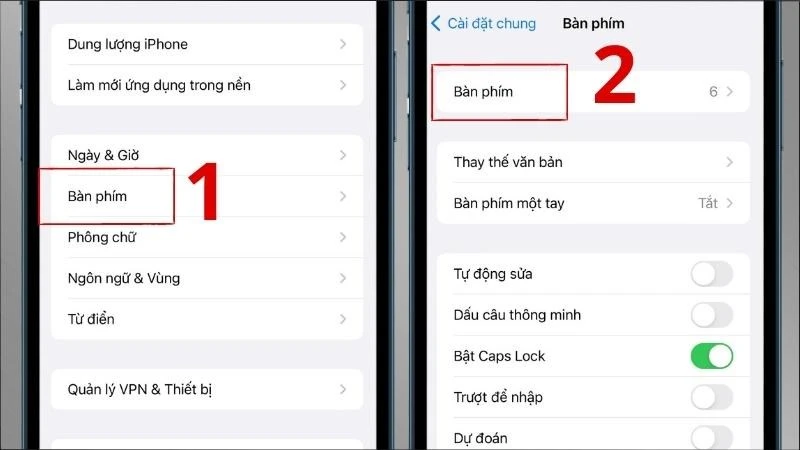 Cài đặt bàn phím iPhone cực đơn giản | Ảnh minh họa