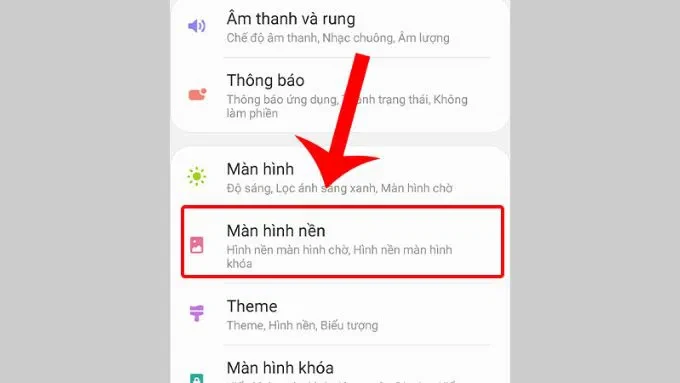 Hướng dẫn cài đặt hình nền trên Android