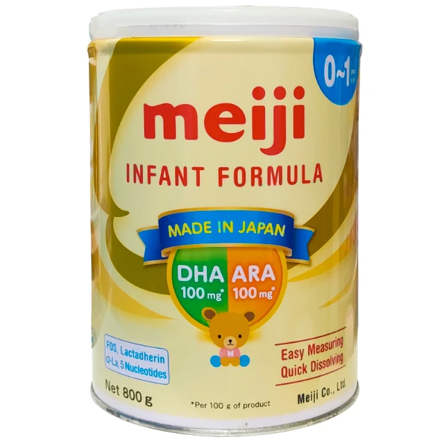 Hướng dẫn cách pha Sữa Meiji Infant Formula 800g nhập khẩu, 0-1 tuổi