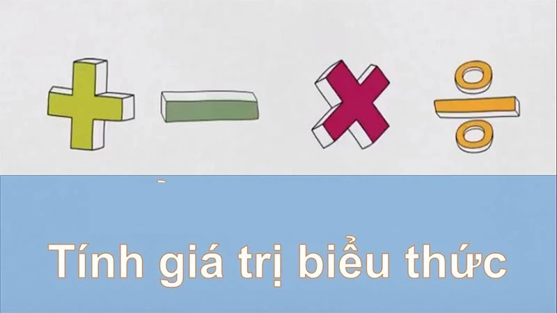 Cách tính giá trị biểu thức và ví dụ bài tập minh họa có đáp án