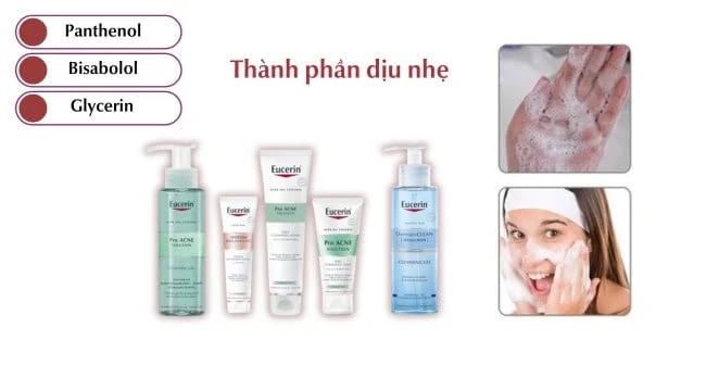 Review sữa rửa mặt Eucerin cho mọi loại da tốt nhất hiện nay