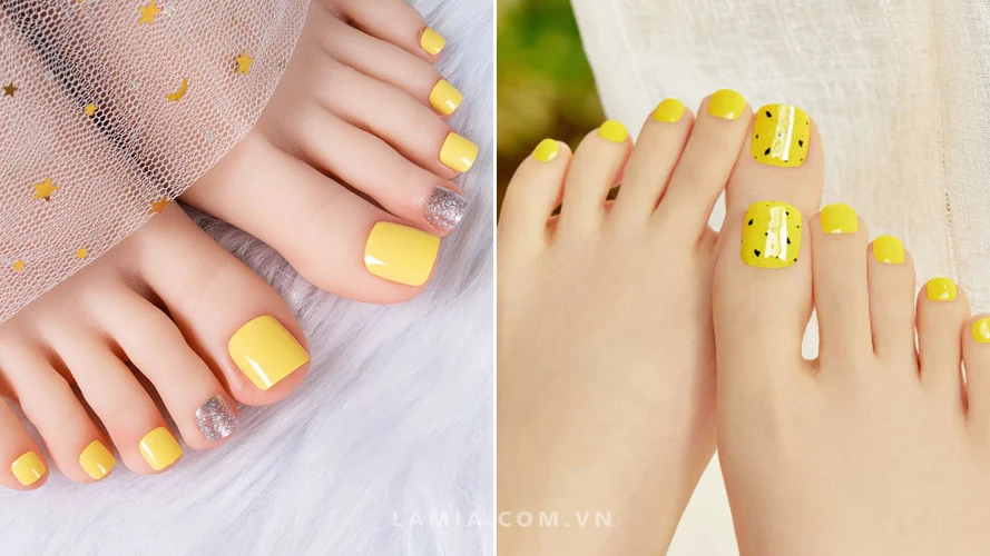 1001+ mẫu móng chân đẹp, nail chân xinh, sáng da hot 2024