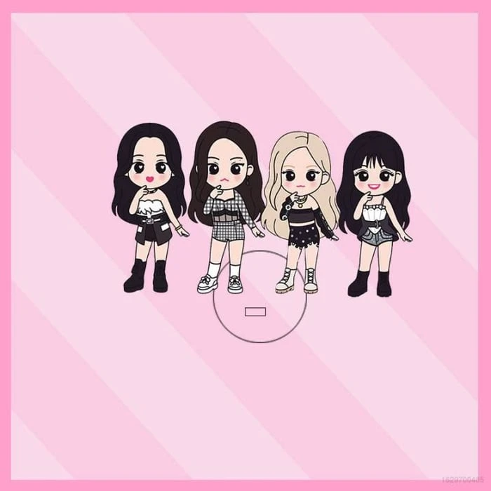 Hình ảnh dễ thương của Blackpink Anime