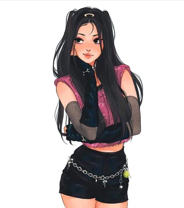 Hình ảnh dễ thương của Blackpink Anime