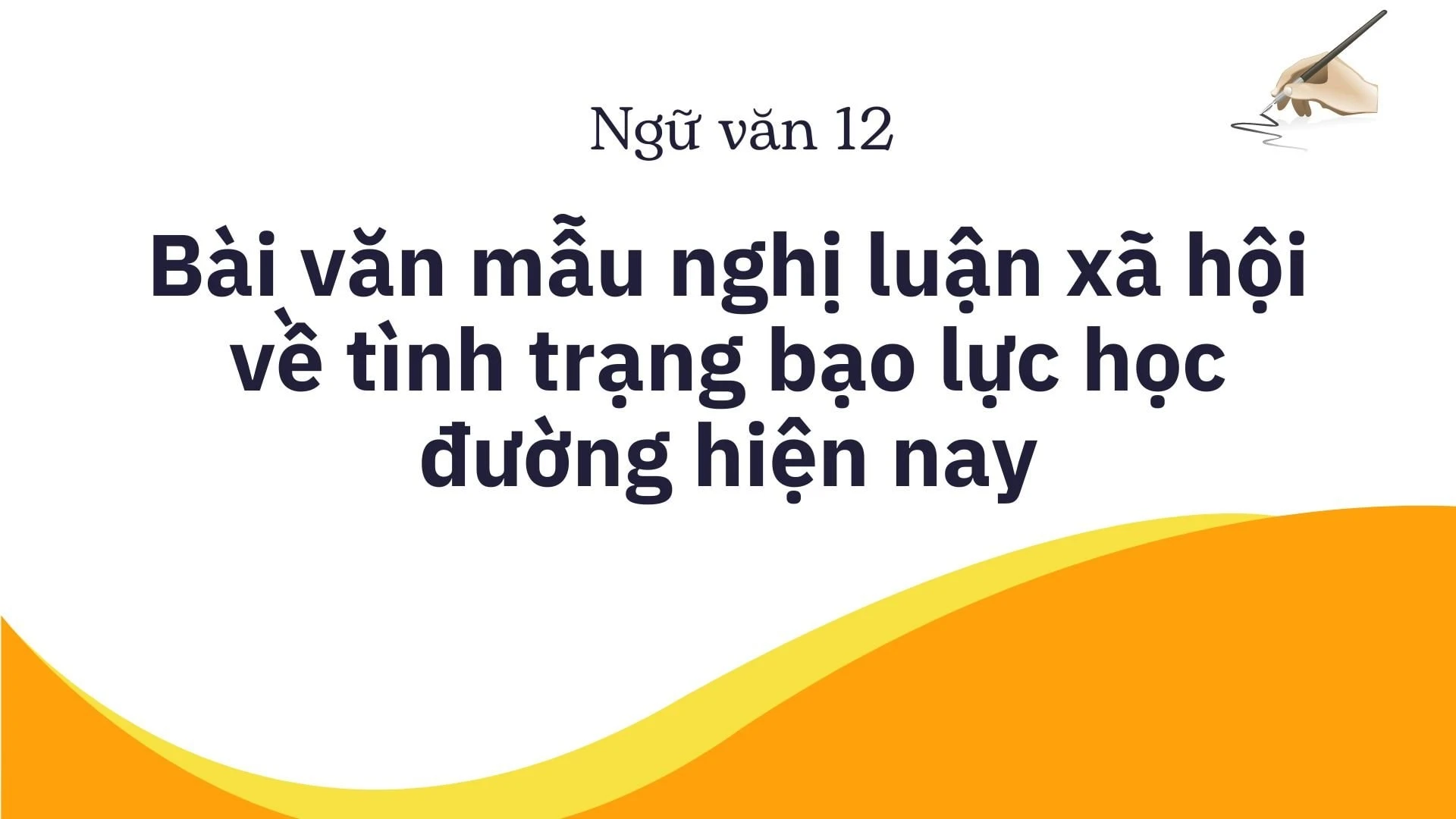 Bài văn mẫu nghị luận xã hội về tình trạng bạo lực học đường hiện nay