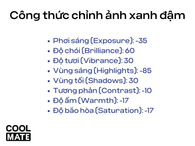 15 công thức chỉnh ảnh trên Iphone không cần app cực đơn giản