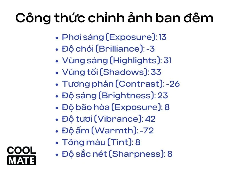 15 công thức chỉnh ảnh trên Iphone không cần app cực đơn giản