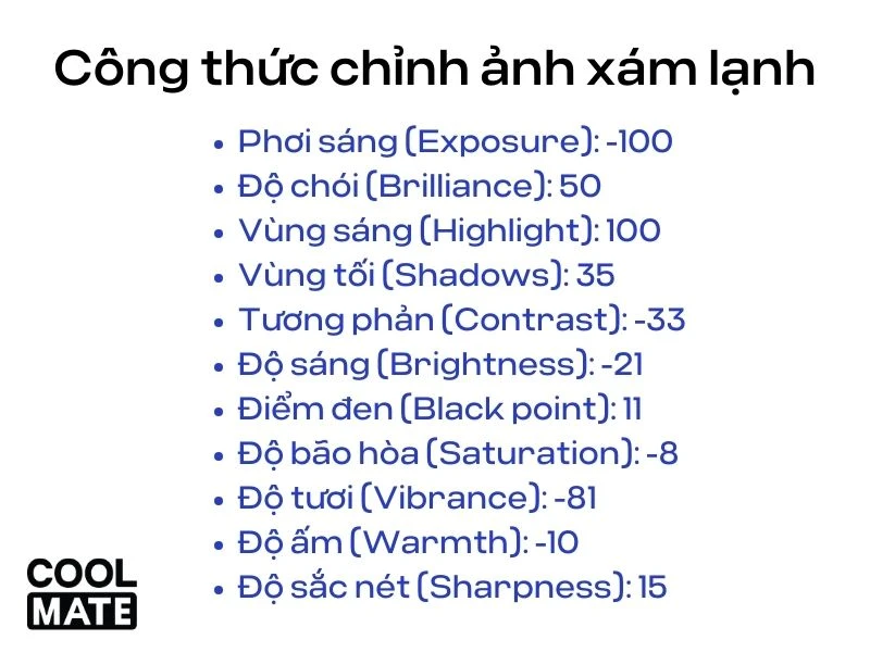 15 công thức chỉnh ảnh trên Iphone không cần app cực đơn giản