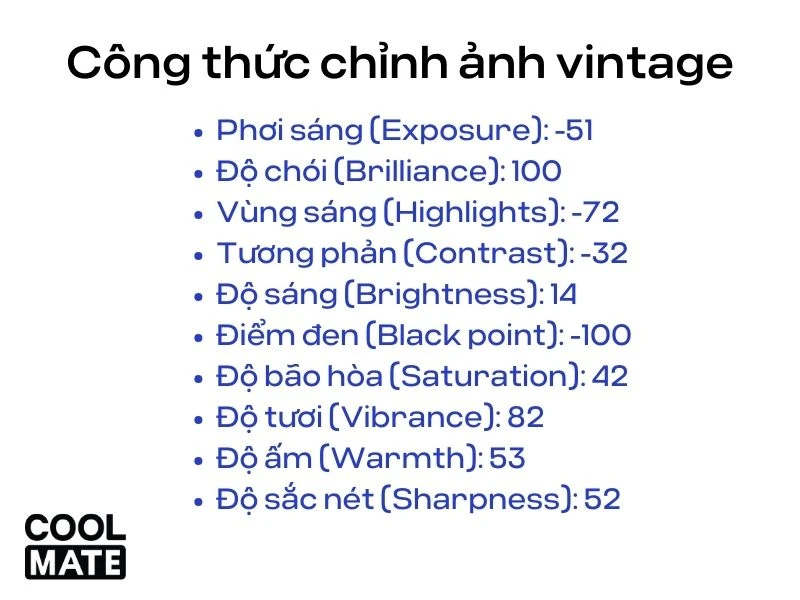 15 công thức chỉnh ảnh trên Iphone không cần app cực đơn giản