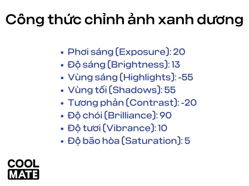 15 công thức chỉnh ảnh trên Iphone không cần app cực đơn giản