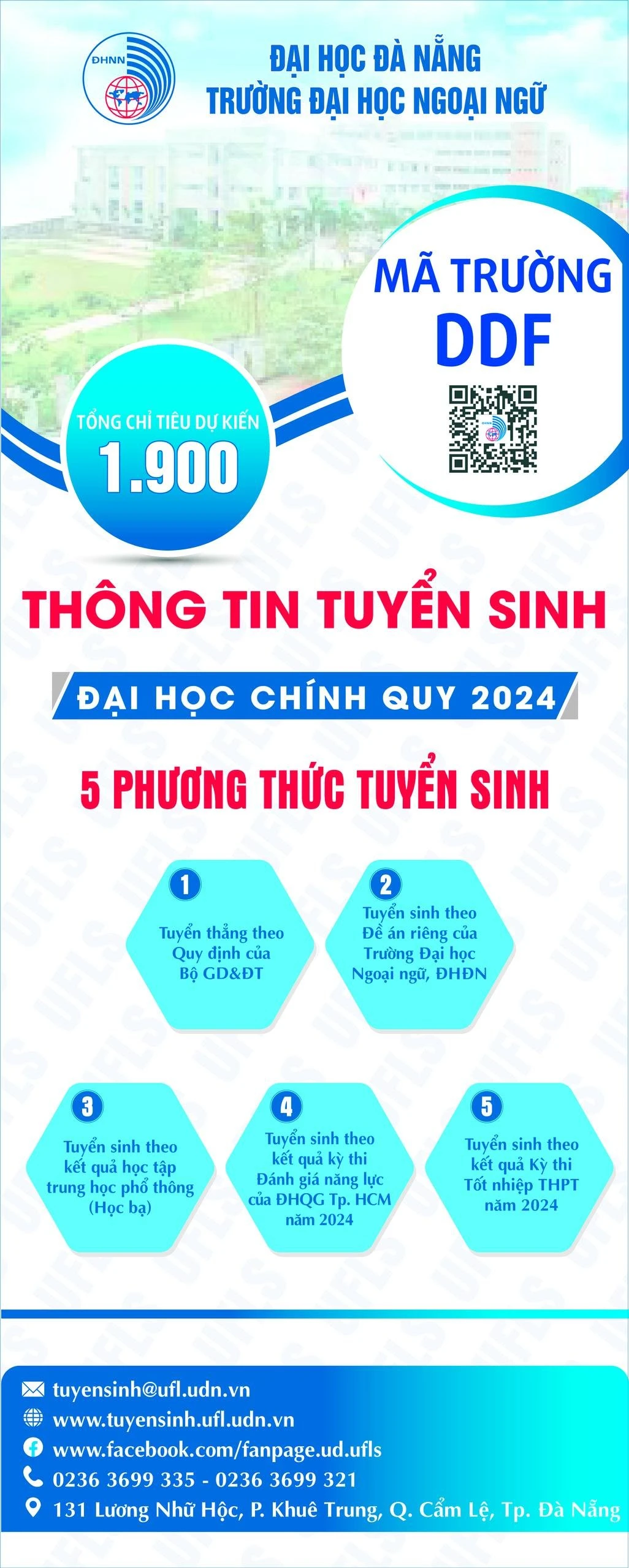 Thông tin tuyển sinh Đại học Chính quy năm 2024