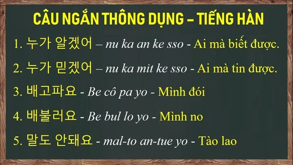 Học tiếng Hàn giao tiếp thông qua 100 mẫu câu thông dụng