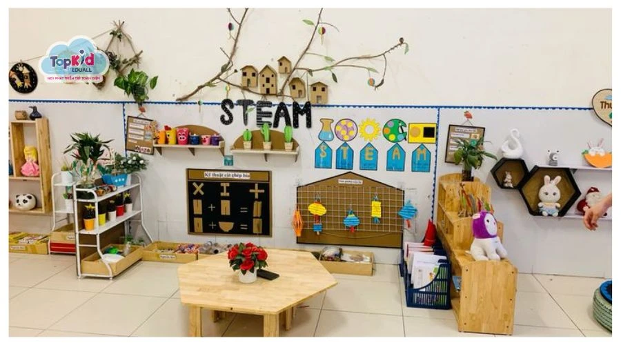 10 Ý tưởng trang trí góc STEAM mầm non độc đáo, ấn tượng
