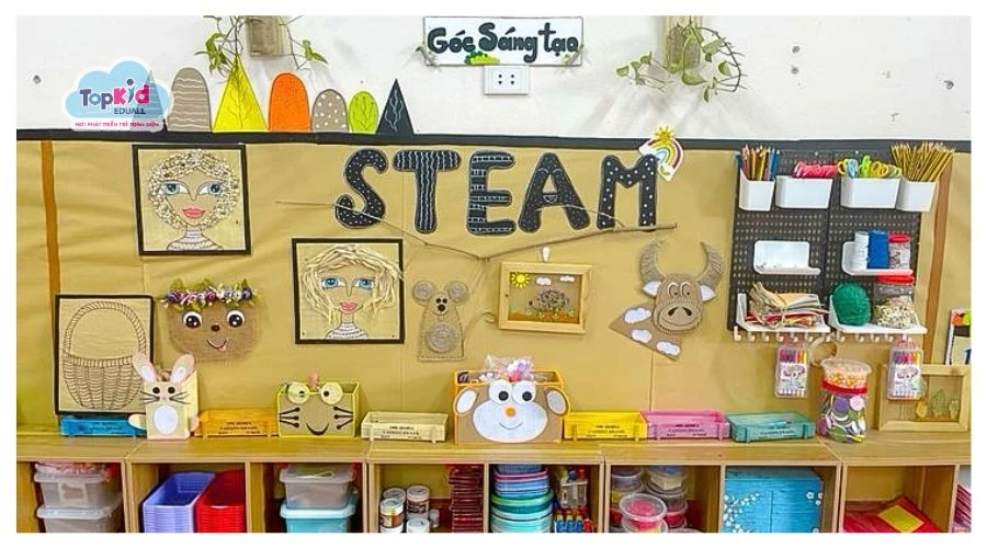 10 Ý tưởng trang trí góc STEAM mầm non độc đáo, ấn tượng