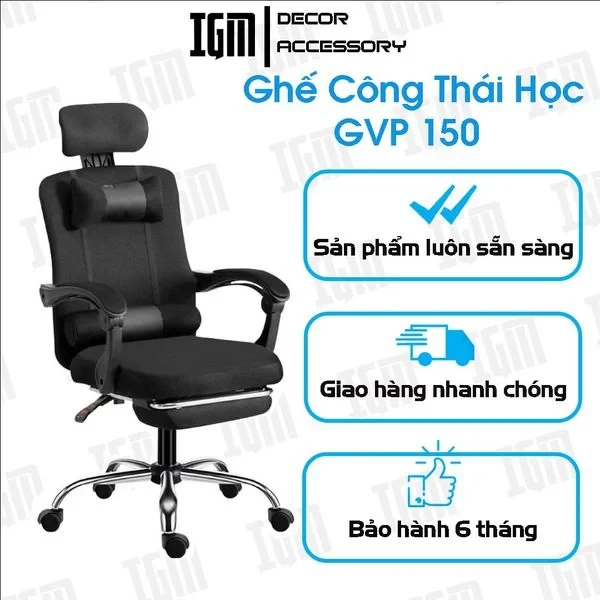 Ghế công thái học? Ưu và nhược điểm của ghế công thái học? - IGM - Decor and Accessory