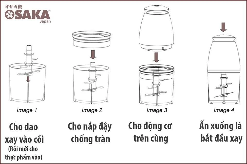 Máy Xay Đa Năng Osaka Cao Cấp Nhật Bản