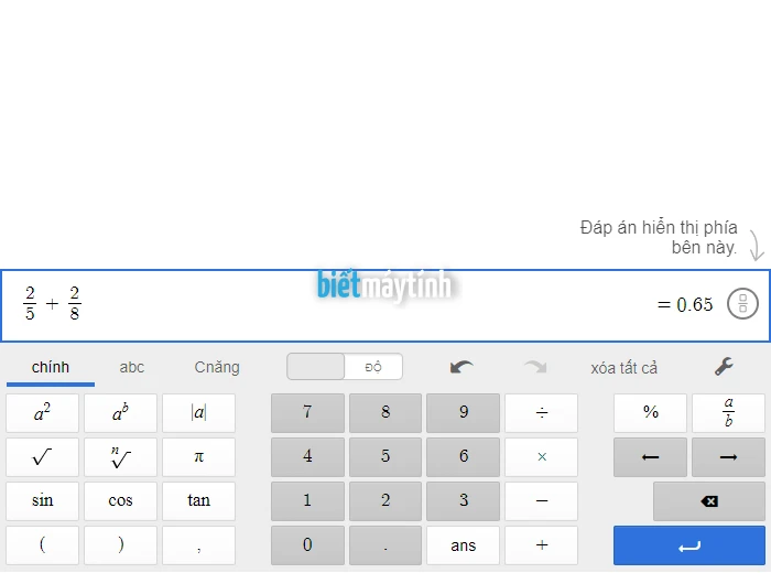 Máy tính CASIO online miễn phíMáy tính giải toán từ cơ bản đến nâng cao