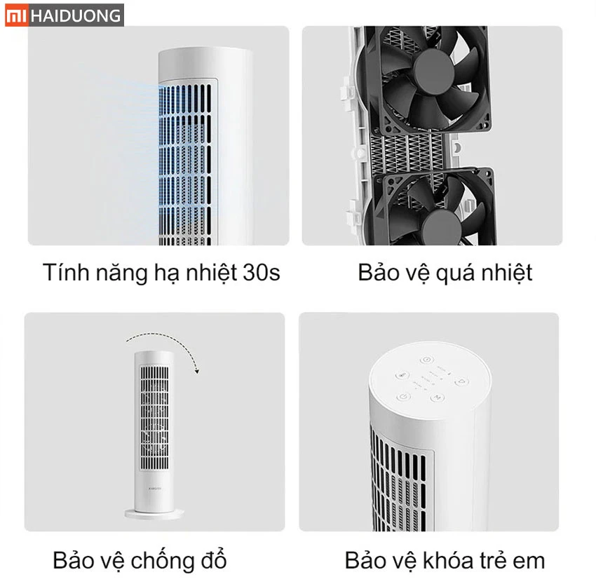 Máy sưởi gốm Xiaomi Smart Tower Heater Lite - Hàng Chính Hãng