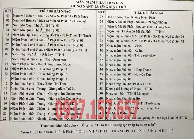 Khám Phá Máy Niệm Phật Năng Lượng Mặt Trời