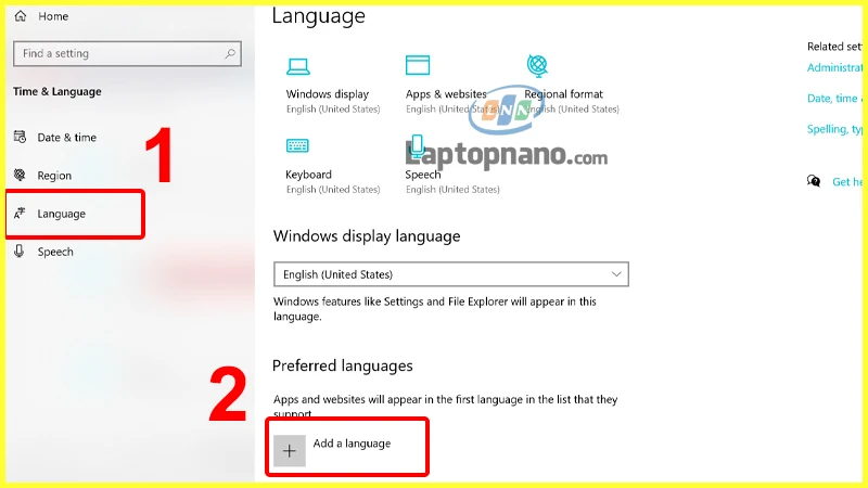 Hướng dẫn cách cài đặt ngôn ngữ tiếng việt cho máy tính win 10