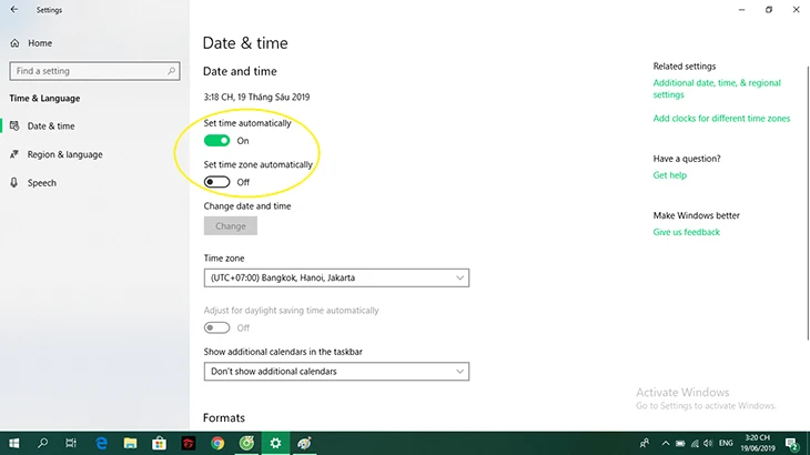 Hướng dẫn cách cài đặt giờ trên máy tính đơn giản